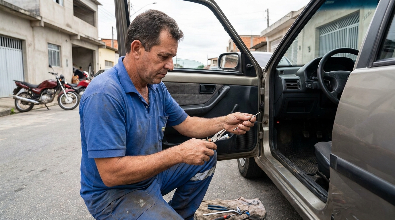 Extração em Cadeado em Contagem‑MG